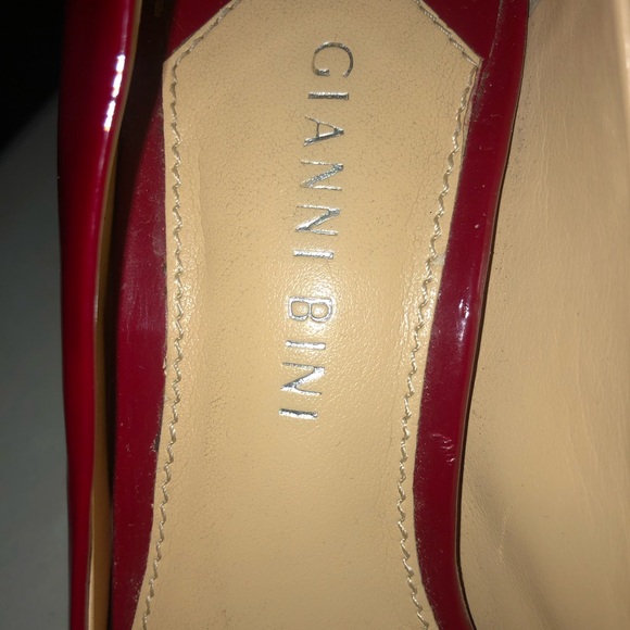 GIANNI BINI Hot Red Pumps Size 8 - Picture 3 of 11